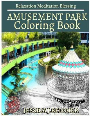 Book cover for Amusement Park Coloring Books