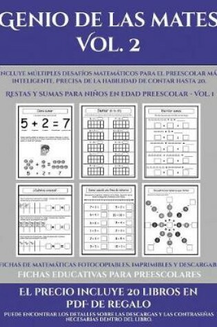Cover of Fichas educativas para preescolares (Genio de las mates Vol. 2)