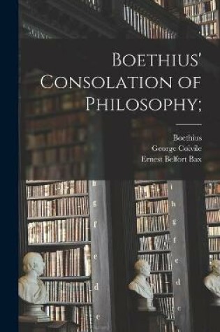 Cover of Boethius' Consolation of Philosophy;