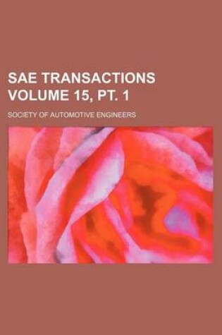 Cover of Sae Transactions Volume 15, PT. 1