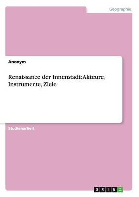 Book cover for Renaissance der Innenstadt