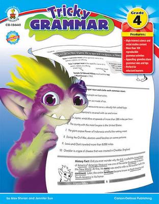 Book cover for Tricky Grammar, Grade 4