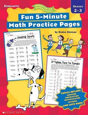 Book cover for Fun 5-Minute Math Practice Pages (2-3)