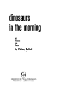 Book cover for Dinosaurs in the Morning