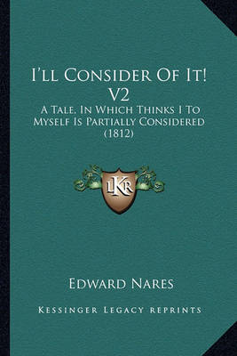 Book cover for I'll Consider of It! V2