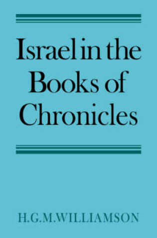 Cover of Israel in the Books of Chronicles