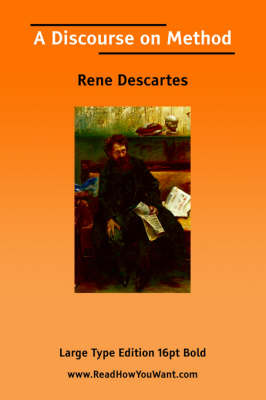 Book cover for Discourse on Method, a (Large Print)