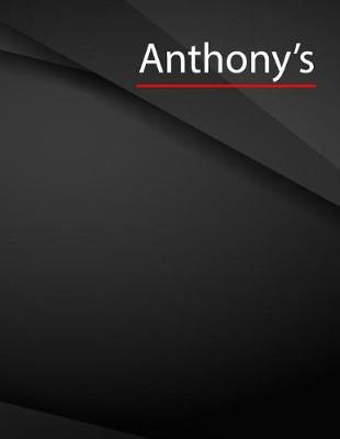 Book cover for Anthony's.