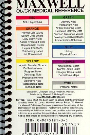 Cover of Maxwell Quick Medical Reference