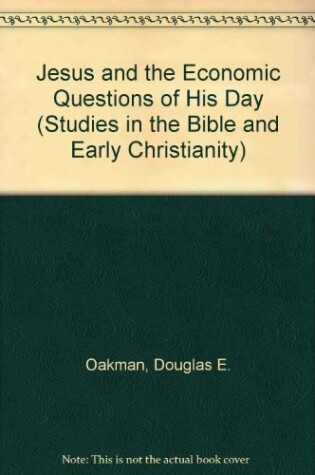 Cover of Jesus and the Economic Questions of His Day