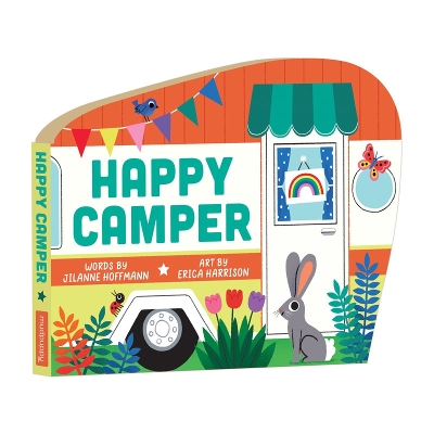 Book cover for Happy Camper Shaped Board Book