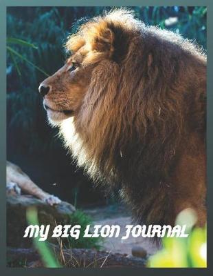 Book cover for Lion Notebook - Blank Lined Gift Journal for Big Cat Lovers