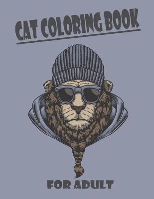 Book cover for Cat Coloring Book For Adult