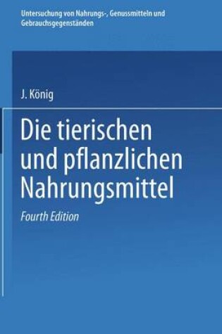 Cover of Untersuchung Von Nahrungs-, Genussmitteln Und Gebrauchsgegenstanden