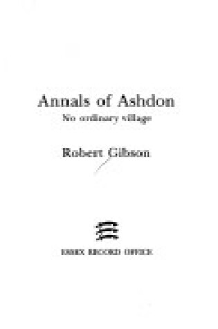 Cover of Annals of Ashdon