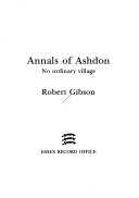 Book cover for Annals of Ashdon