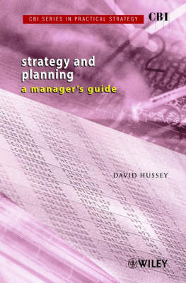 Book cover for Strategy and Planning