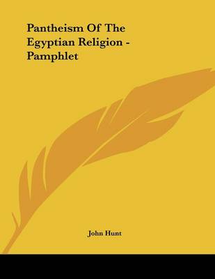 Book cover for Pantheism of the Egyptian Religion - Pamphlet