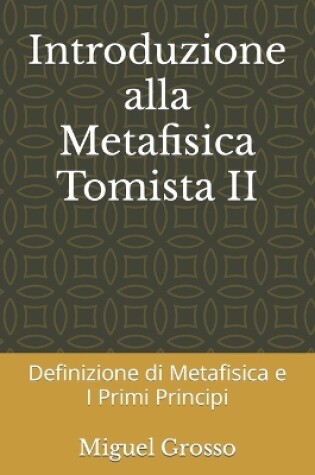 Cover of Introduzione alla Metafisica Tomista 2