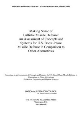 Cover of Making Sense of Ballistic Missile Defense