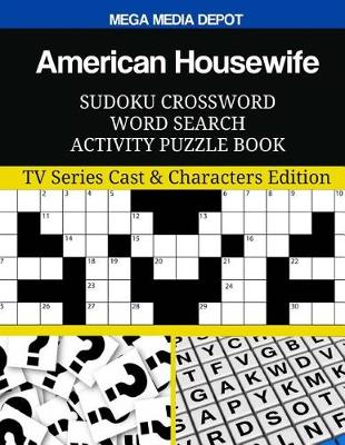 Book cover for American Housewife Sudoku Crossword Word Search Activity Puzzle Book