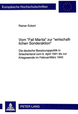 Book cover for Vom -Fall Marita- Zur -Wirtschaftlichen Sonderaktion-