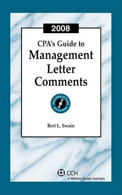 Cover of CPA's Guide to Management Letter Comments