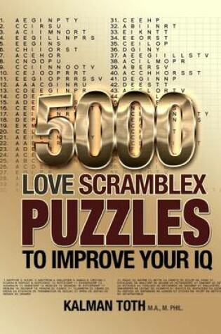 Cover of 5000 Love Scramblex Puzzles to Improve Your IQ