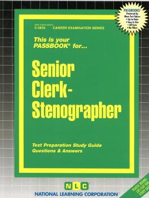 Book cover for Senior Clerk-Stenographer