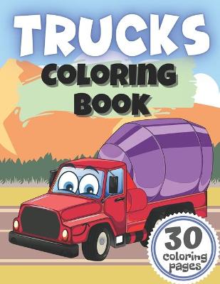 Book cover for Trucks Coloring Book