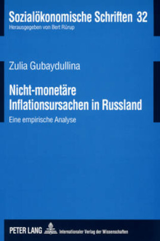 Cover of Nicht-Monetaere Inflationsursachen in Russland