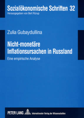 Cover of Nicht-Monetaere Inflationsursachen in Russland