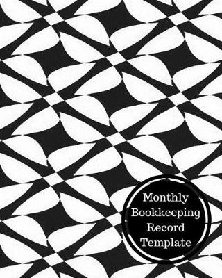 Book cover for Monthly Bookkeeping Record Template