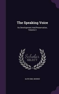 Book cover for The Speaking Voice