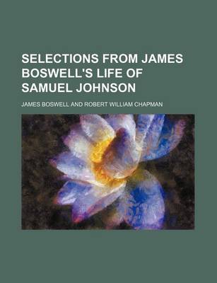 Book cover for Selections from James Boswell's Life of Samuel Johnson