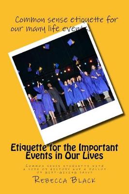 Book cover for Etiquette for the Important Events in Our Lives