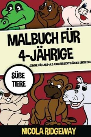Cover of Malbuch für 4-Jährige (Süße Tiere)