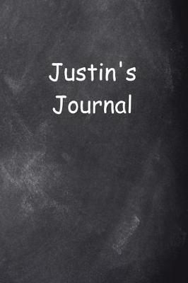 Book cover for Justin Personalized Name Journal Custom Name Gift Idea Justin