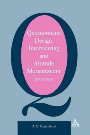 Cover of Questionnaire Design, Interviewing and Attitude Measurement