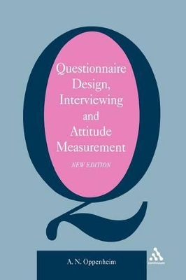 Book cover for Questionnaire Design, Interviewing and Attitude Measurement