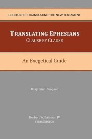 Cover of Translating Ephesians Clause by Clause