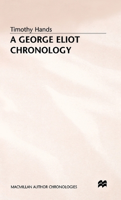 Cover of A George Eliot Chronology