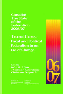 Book cover for Canada: The State of the Federation 2006/07