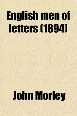 Cover of English Men of Letters (Volume 11)