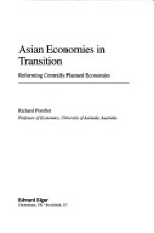 Cover of Asian Economies in Transition