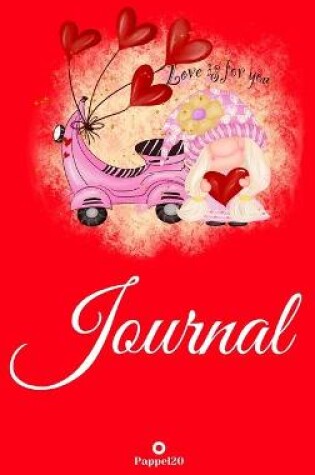 Cover of Journal for Girls ages 10+Girl Diary Journal for teenage girl Dot Grid Journal Hardcover Red cover 122 pages 6x9 Inches