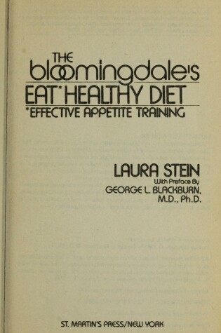 Cover of Bloomingdales Eat Healty Diet