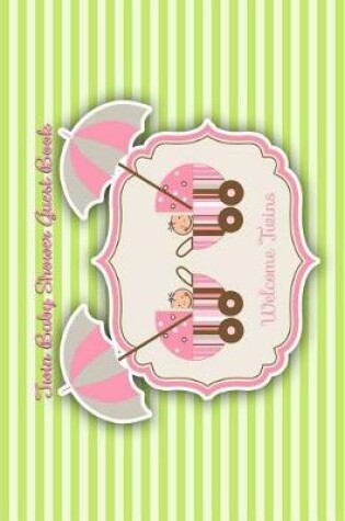 Cover of Twin Baby Shower Guest Book