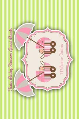 Book cover for Twin Baby Shower Guest Book