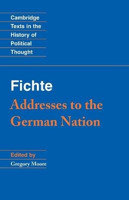 Cover of Fichte: Addresses to the German Nation